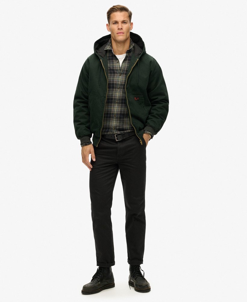 jaqueta bomber com capuz surplus na cor verde jet set