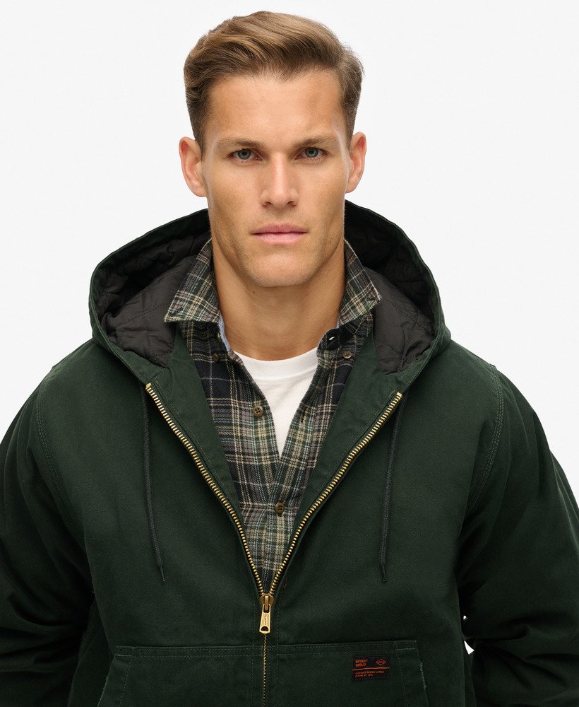 jaqueta bomber com capuz surplus na cor verde jet set