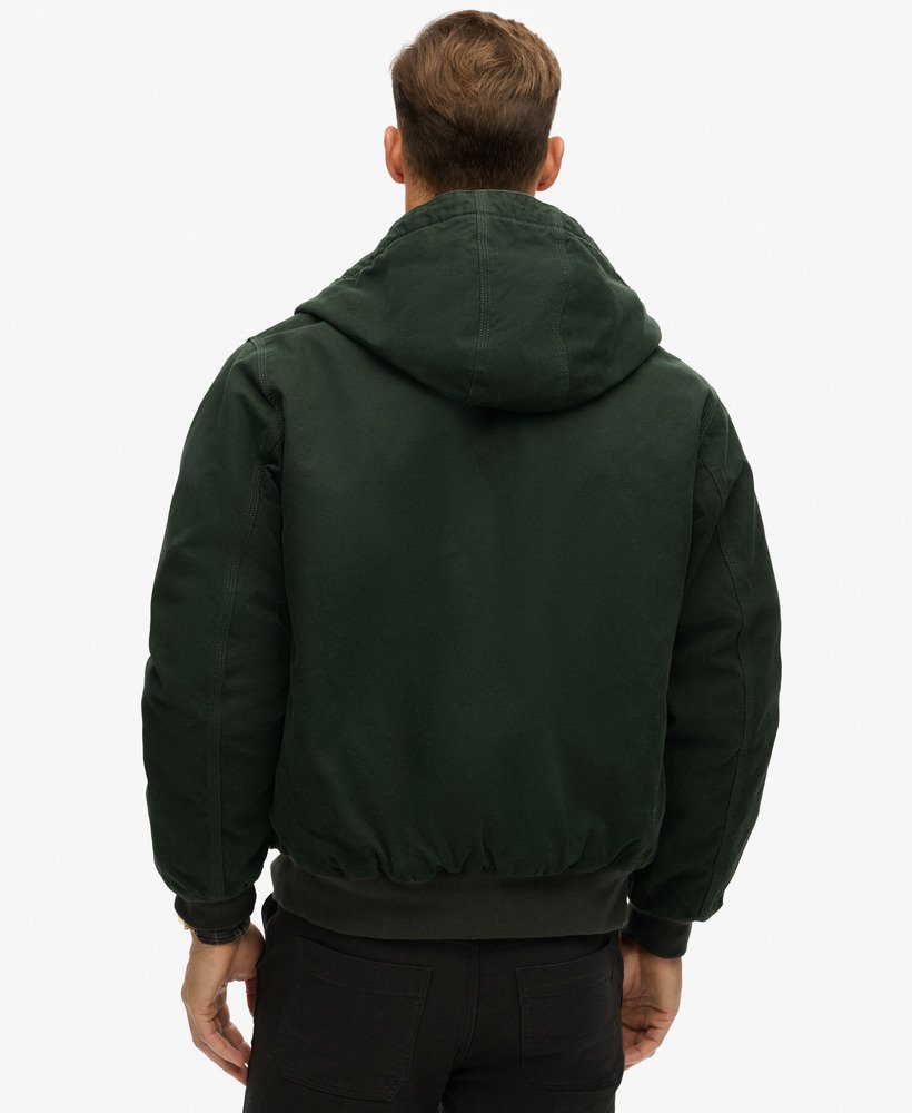jaqueta bomber com capuz surplus na cor verde jet set