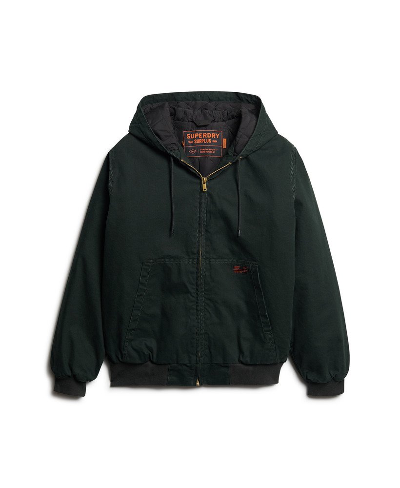 jaqueta bomber com capuz surplus na cor verde jet set