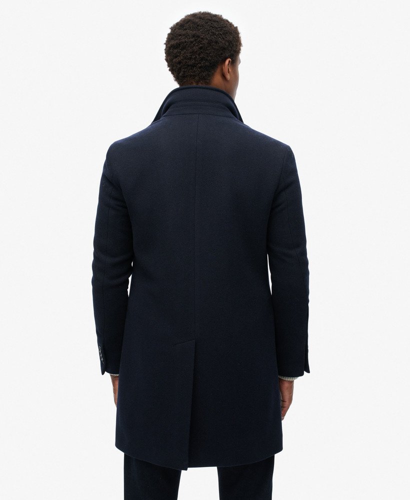 the merchant store - casaco town coat em azul marinho