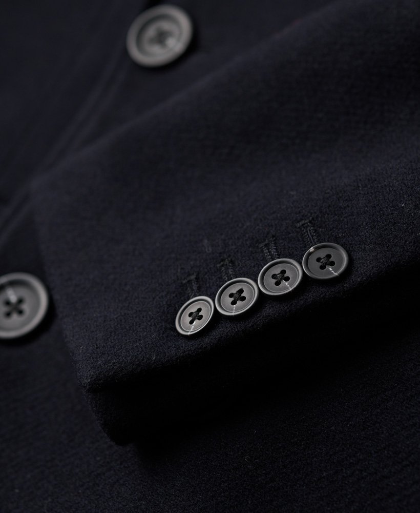 the merchant store - casaco town coat em azul marinho