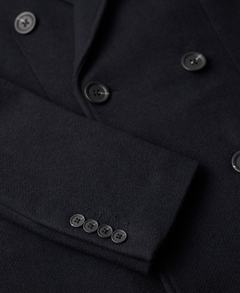 the merchant store - casaco town coat em azul marinho