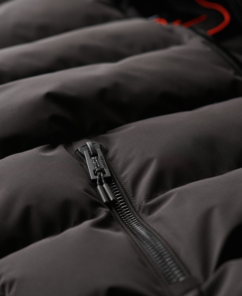 colete esportivo acolchoado preto