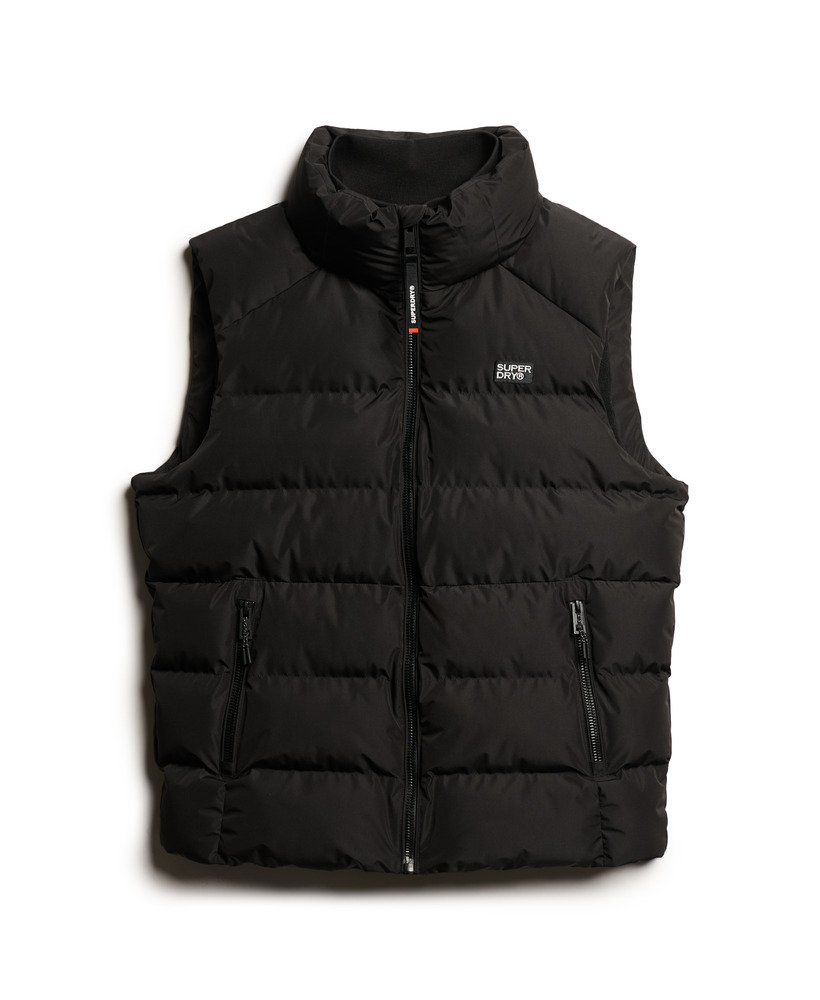 colete esportivo acolchoado preto