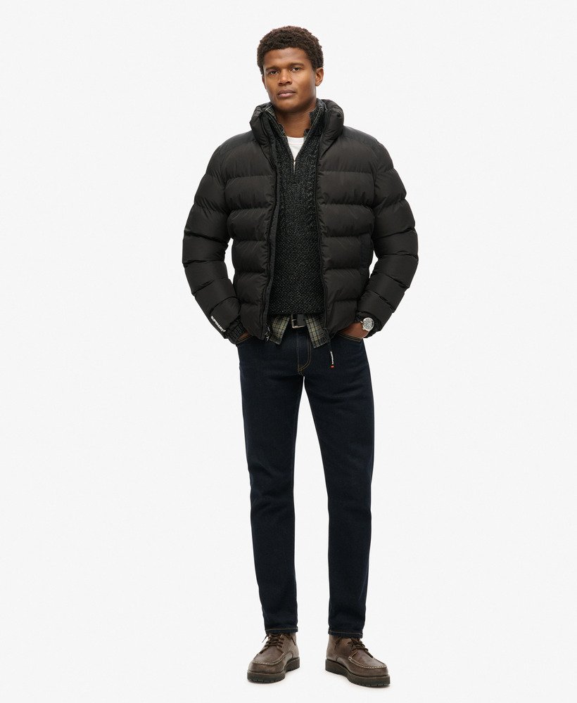 jaqueta esportiva puffer preta