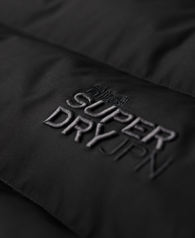 jaqueta esportiva puffer preta