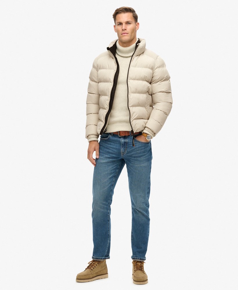 jaqueta esportiva puffer na cor cinza chateau