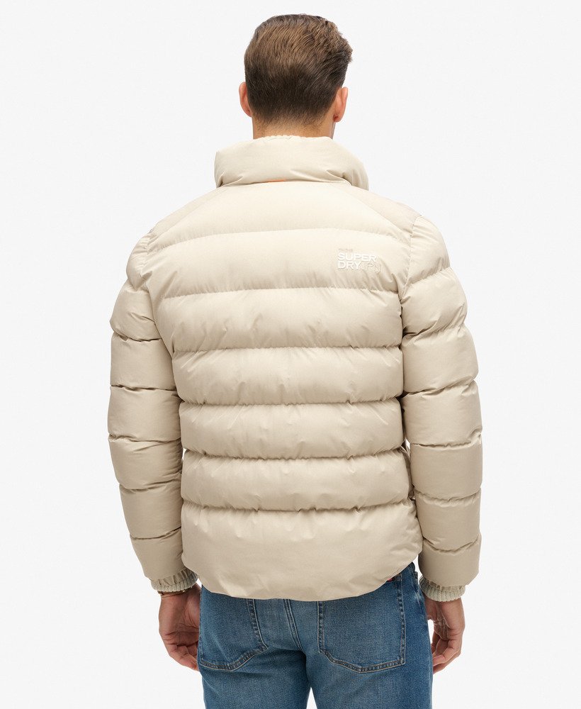 jaqueta esportiva puffer na cor cinza chateau