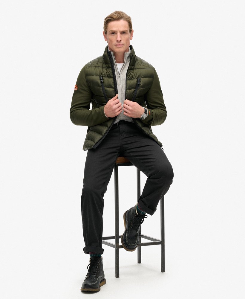 jaqueta híbrida storm softshell na cor cáqui militar