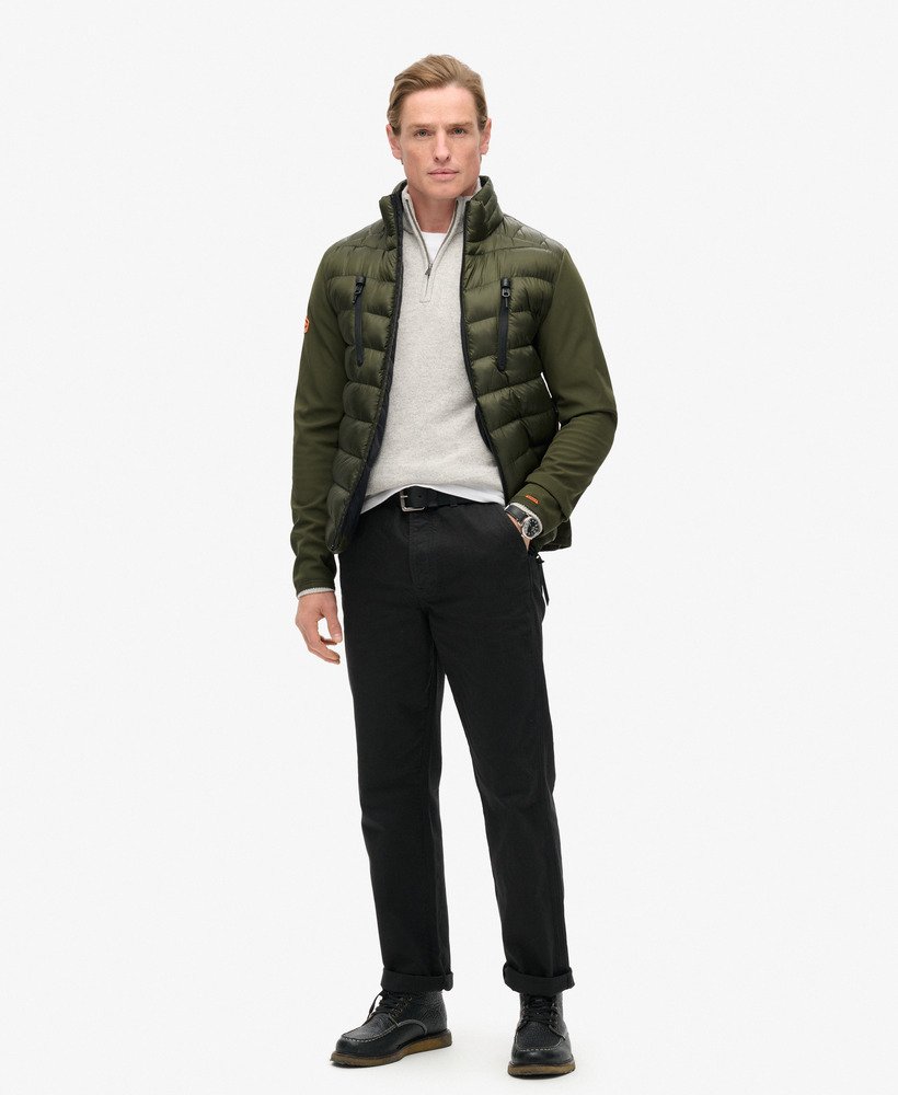 jaqueta híbrida storm softshell na cor cáqui militar