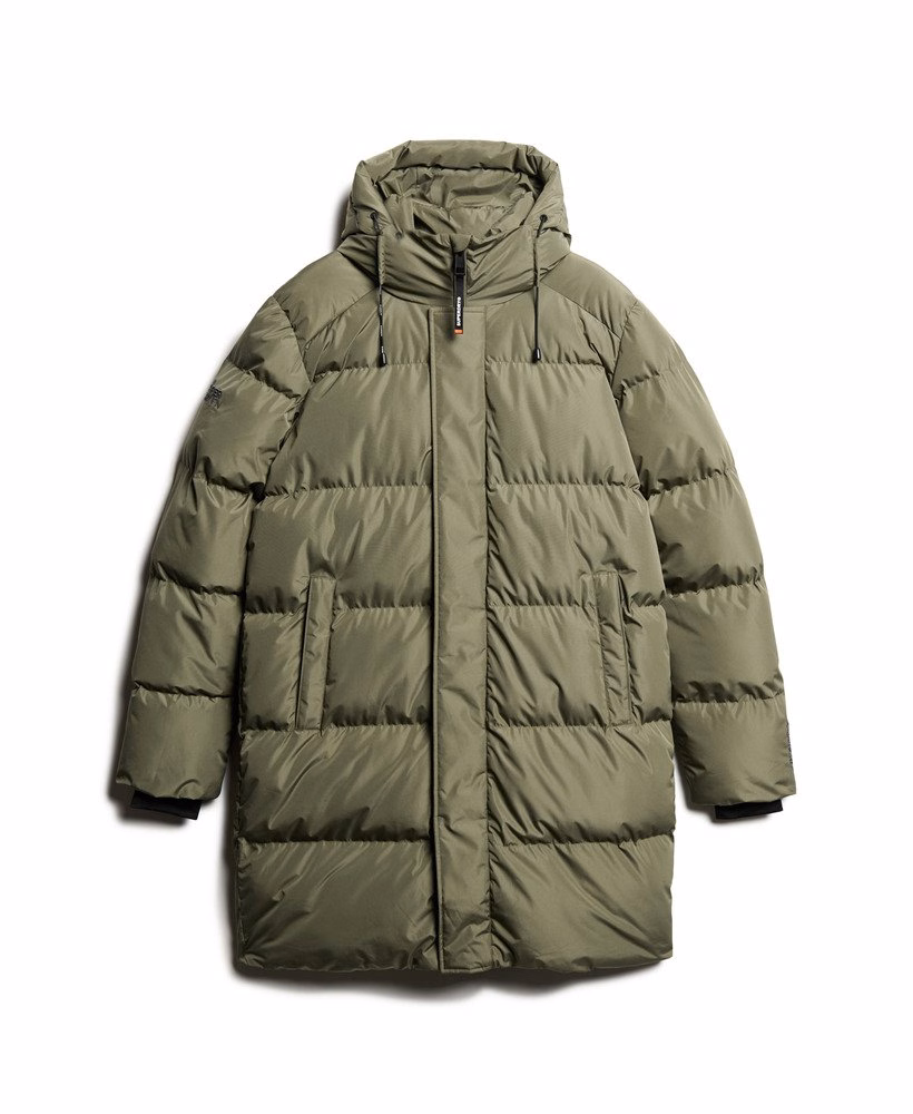 Casaco esportivo puffer com capuz