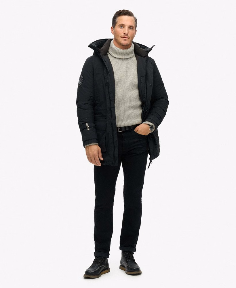 Casaco parka acolchoado urbano