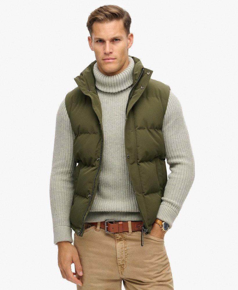 colete everest sem capuz na cor verde-oliva da surplus goods