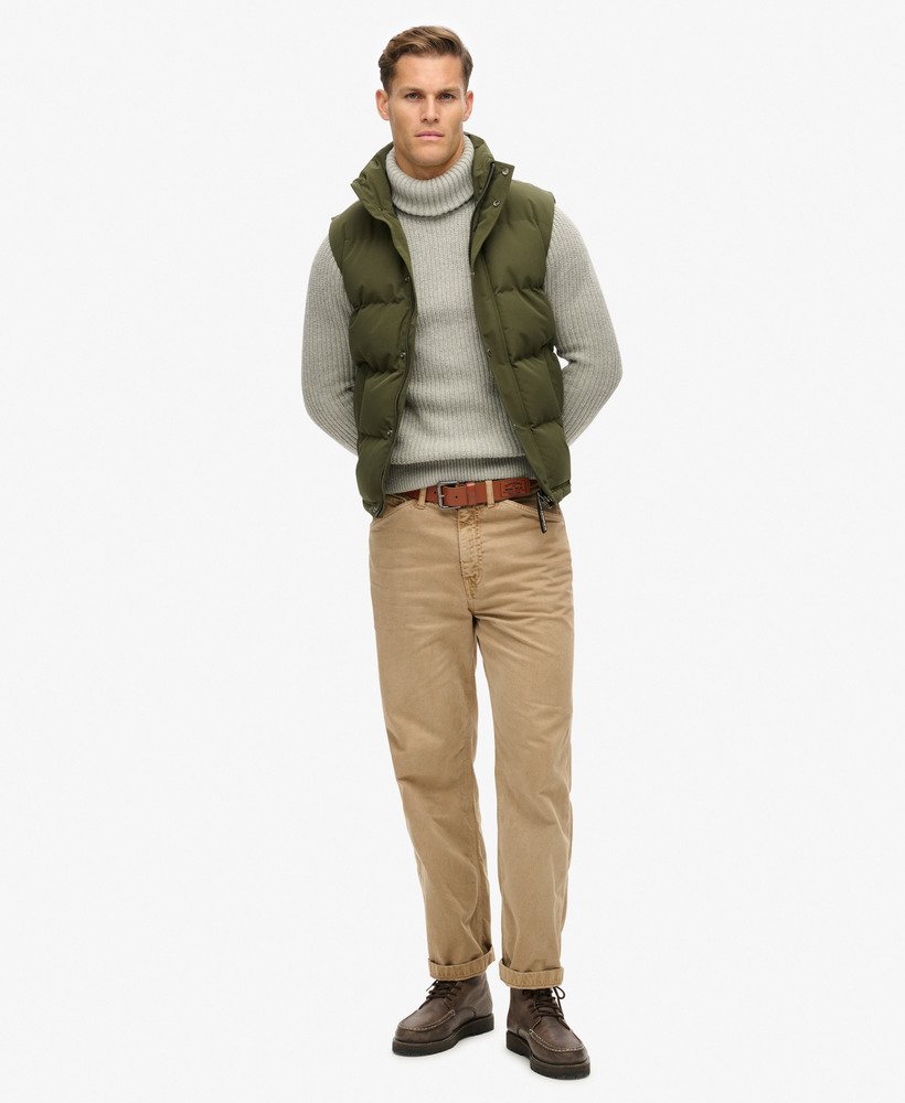 colete everest sem capuz na cor verde-oliva da surplus goods