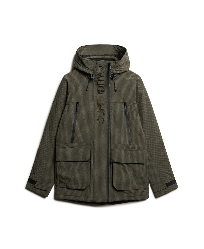 jaqueta corta-vento ripstop ultimate na cor verde cáqui militar