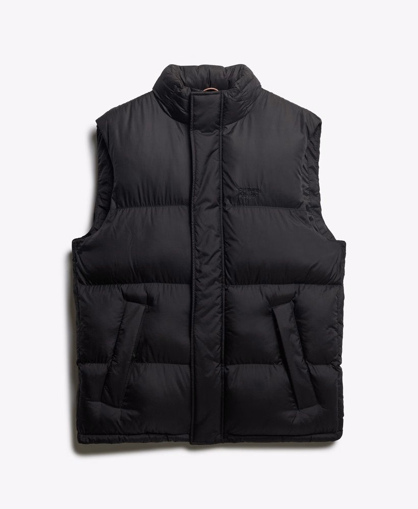 Colete acolchoado preto