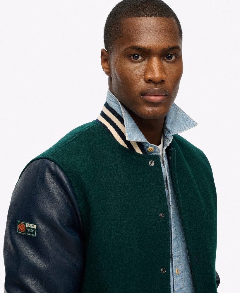 Jaqueta Bomber Universitária