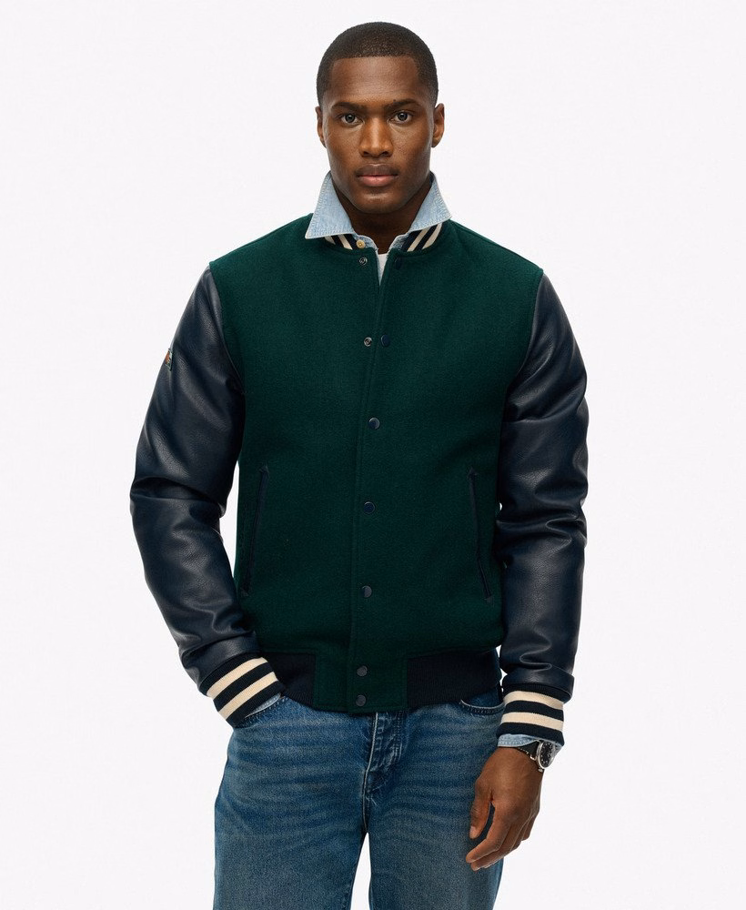 Jaqueta Bomber Universitária