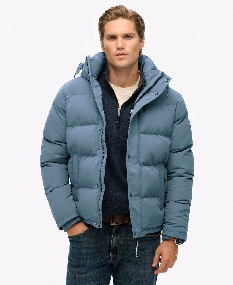 Jaqueta puffer curta com capuz Everest