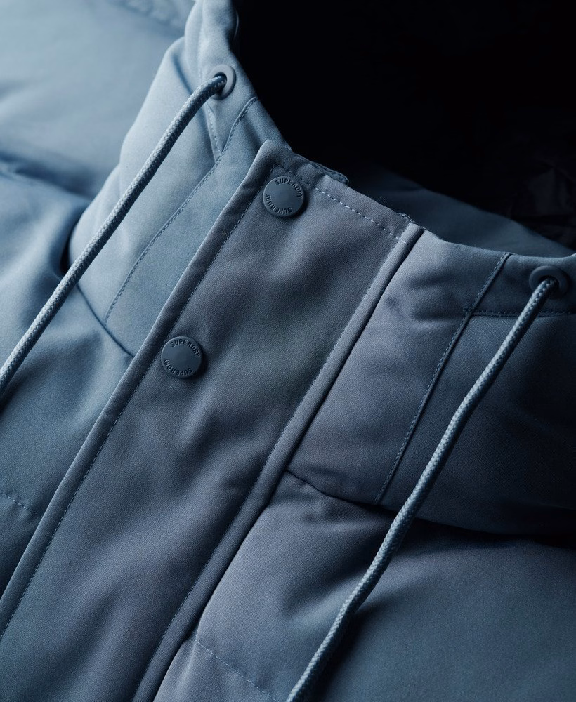 Jaqueta puffer curta com capuz Everest