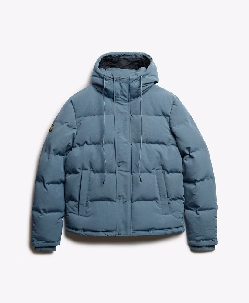Jaqueta puffer curta com capuz Everest
