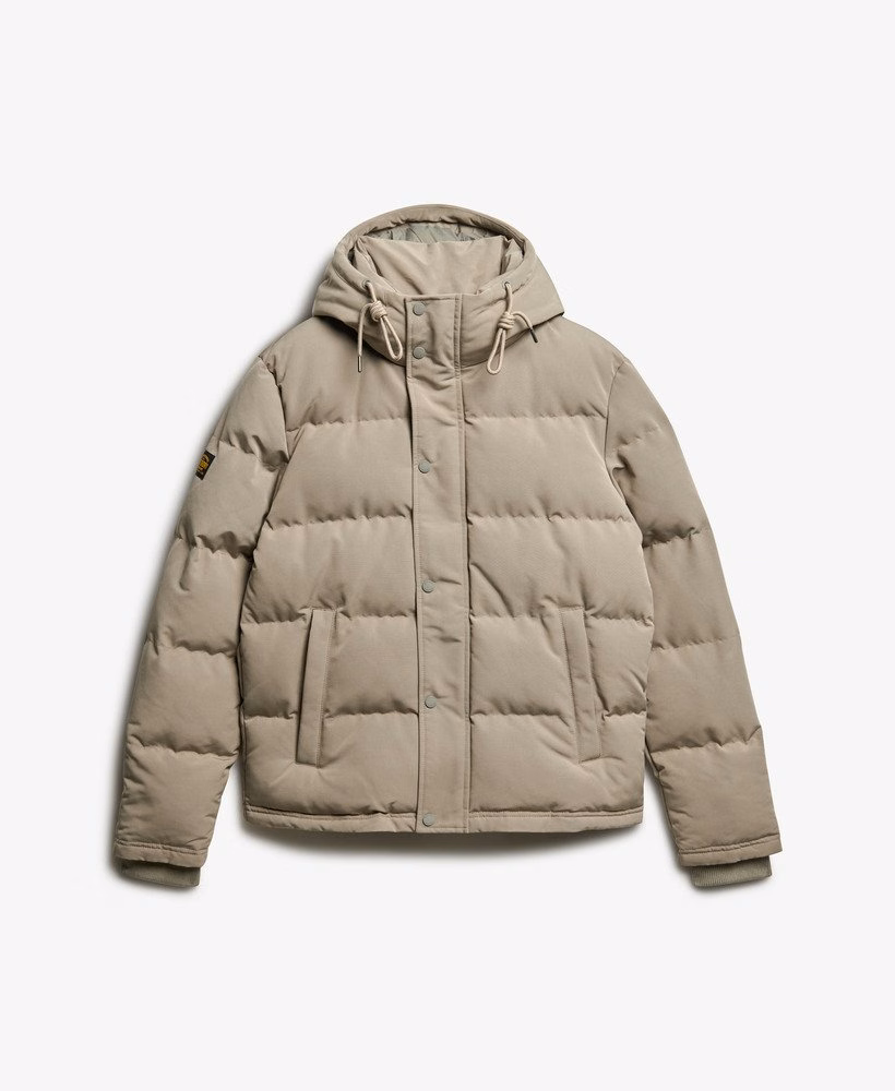 Jaqueta puffer curta com capuz Everest