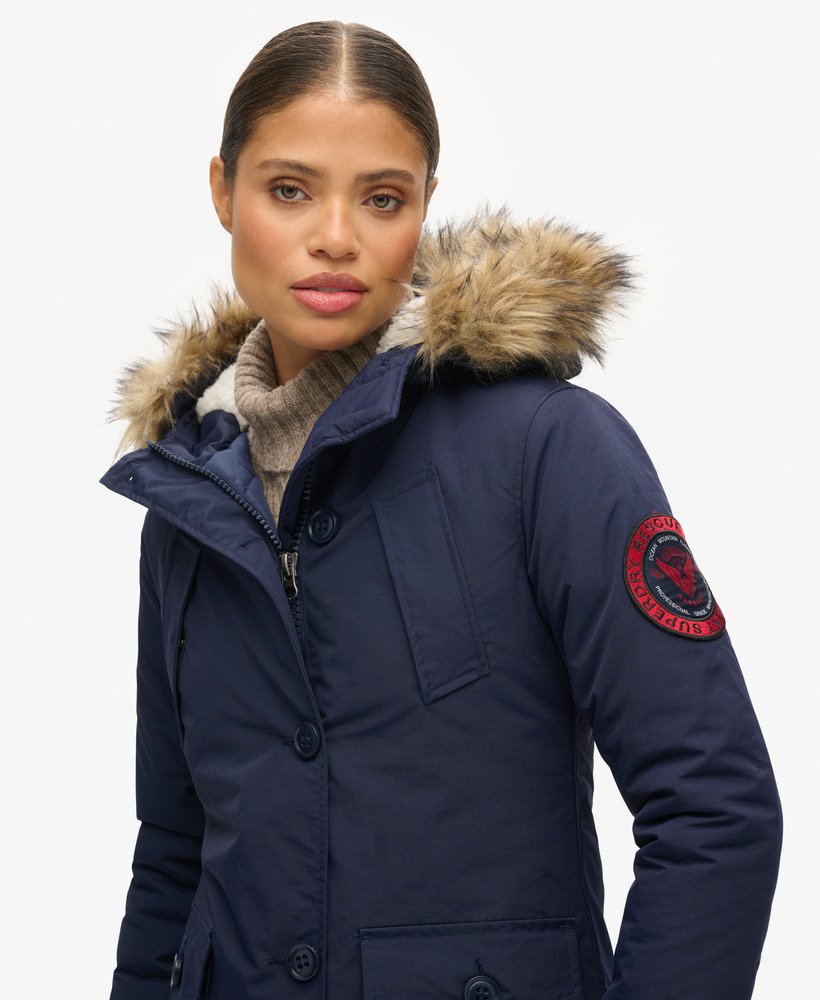 jaqueta everest parka na cor azul marinho
