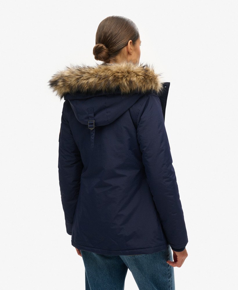 jaqueta everest parka na cor azul marinho