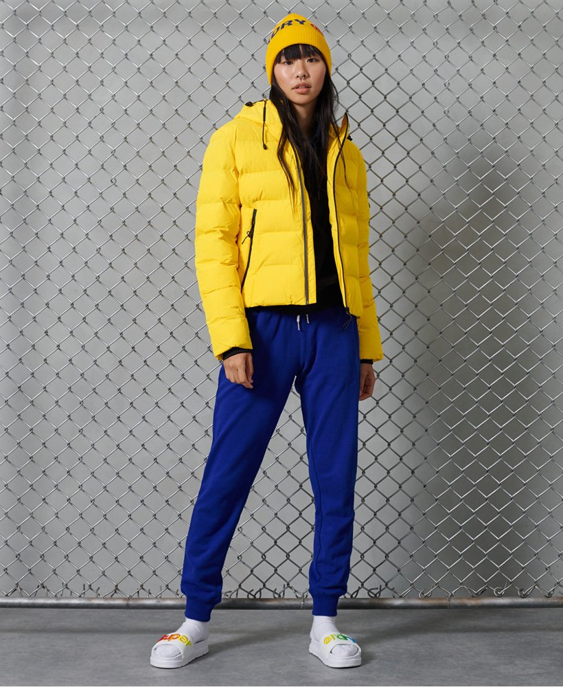 jaqueta puffer spirit sports na cor amarelo nÁutico