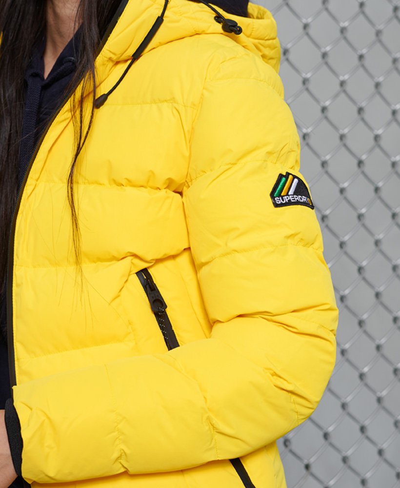 jaqueta puffer spirit sports na cor amarelo nÁutico