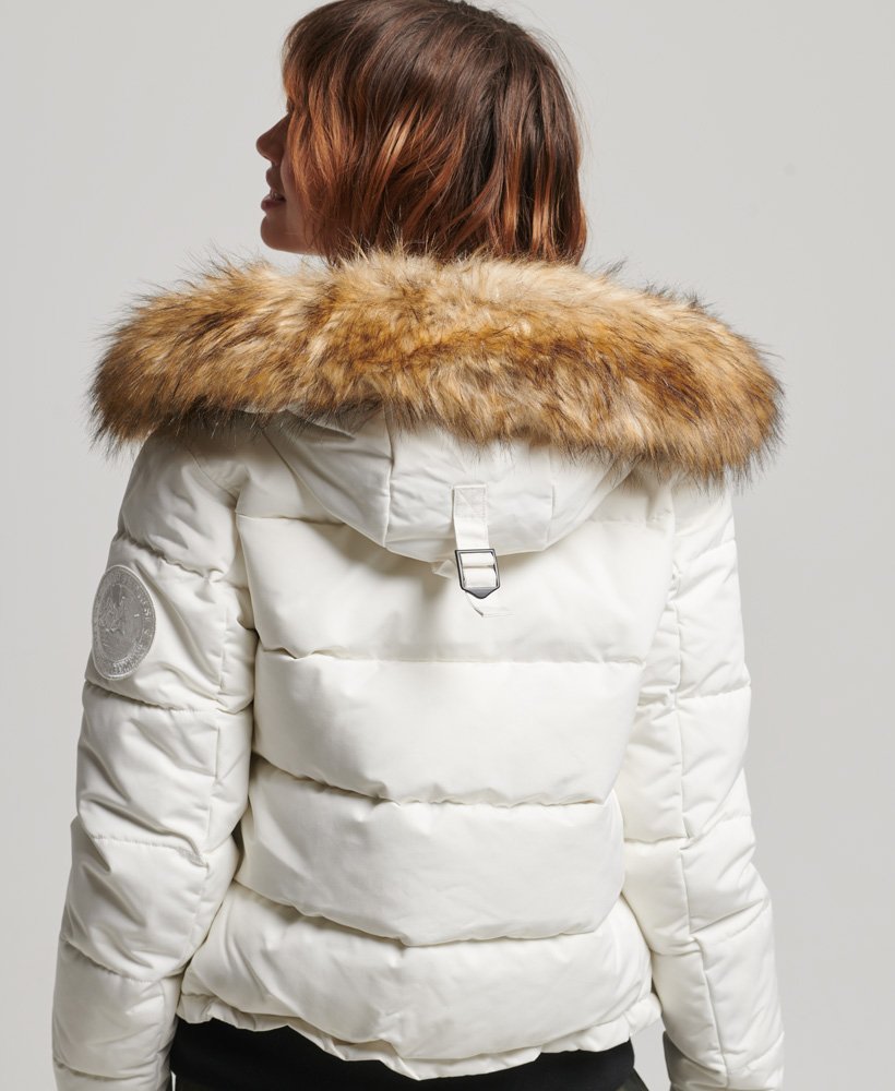 jaqueta bomber everest na cor ecru