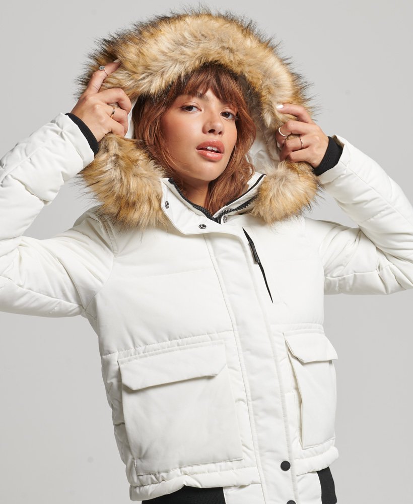 jaqueta bomber everest na cor ecru