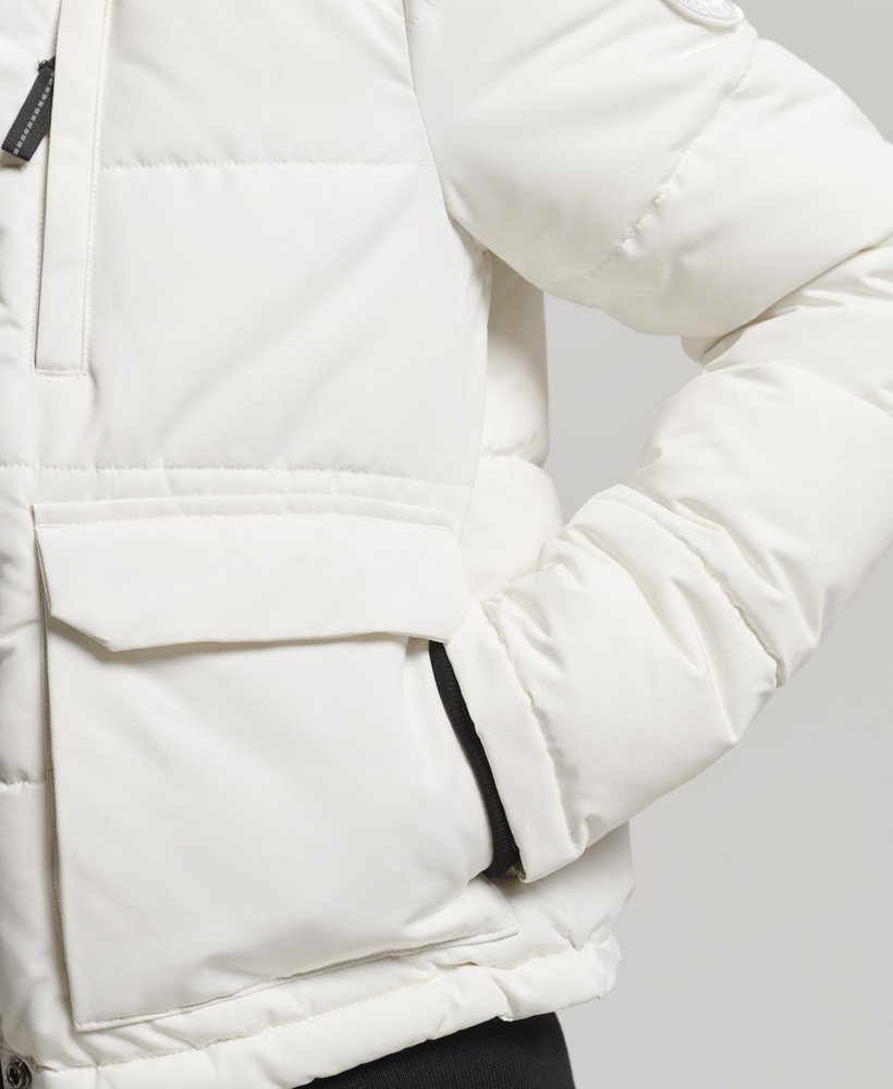 jaqueta bomber everest na cor ecru