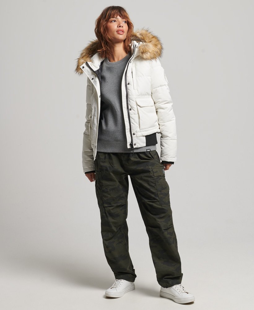 jaqueta bomber everest na cor ecru