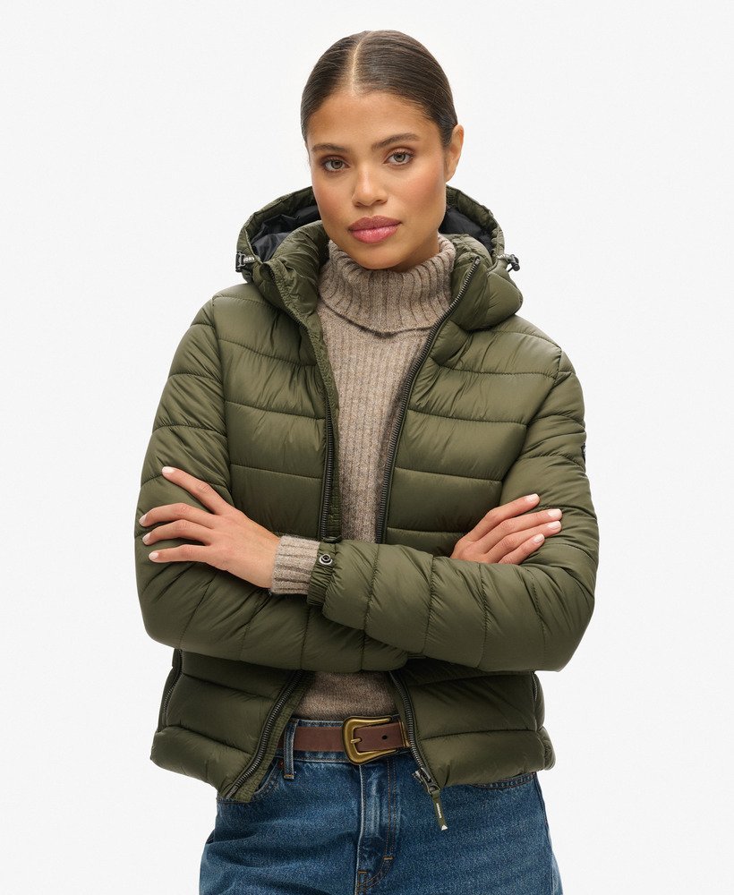 jaqueta puffer clássica fuji na cor musgo escuro
