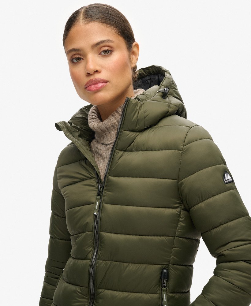 jaqueta puffer clássica fuji na cor musgo escuro