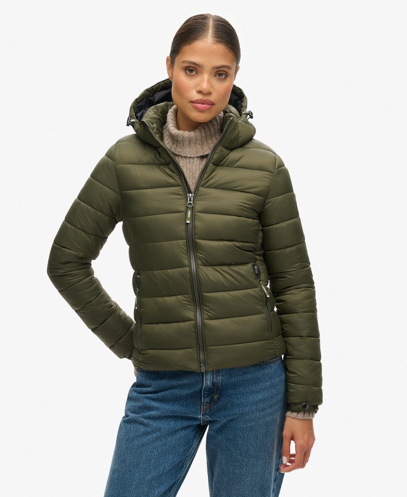 jaqueta puffer clássica fuji na cor musgo escuro