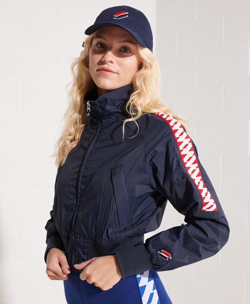 jaqueta code energy sd-windrunner na cor azul marinho profundo