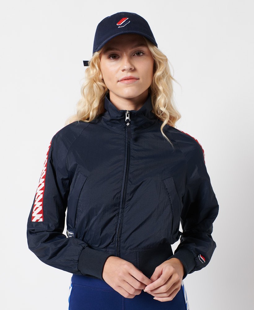 jaqueta code energy sd-windrunner na cor azul marinho profundo