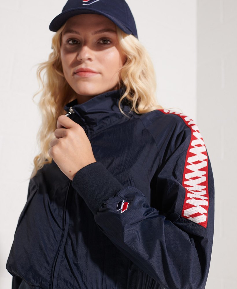jaqueta code energy sd-windrunner na cor azul marinho profundo