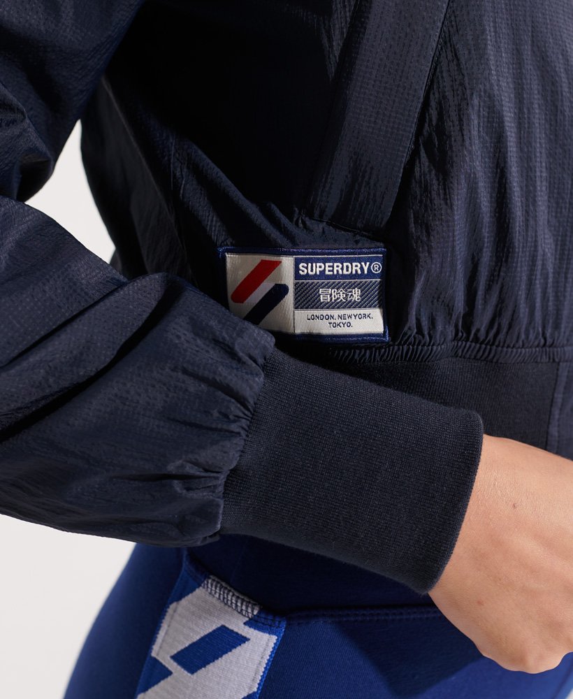 jaqueta code energy sd-windrunner na cor azul marinho profundo