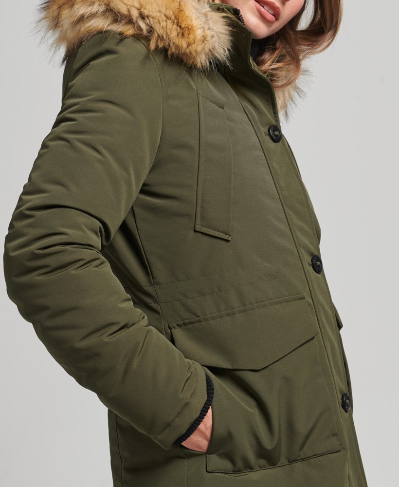 casaco everest parka na cor verde oliva excedente de mercadorias