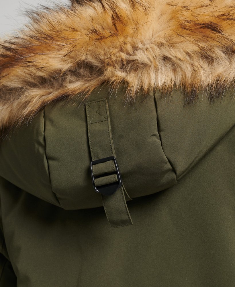 casaco everest parka na cor verde oliva excedente de mercadorias