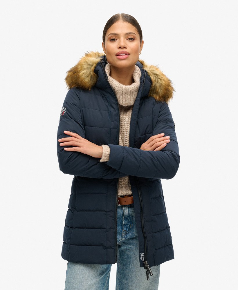 casaco puffer arctic taffer na cor azul marinho