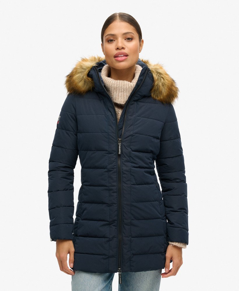 casaco puffer arctic taffer na cor azul marinho