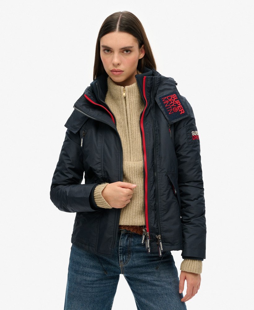 jaqueta corta-vento mountain sd na cor nordic chrome navy