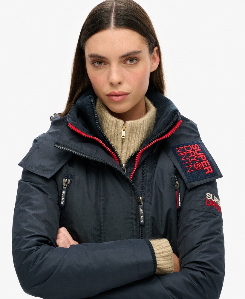 jaqueta corta-vento mountain sd na cor nordic chrome navy