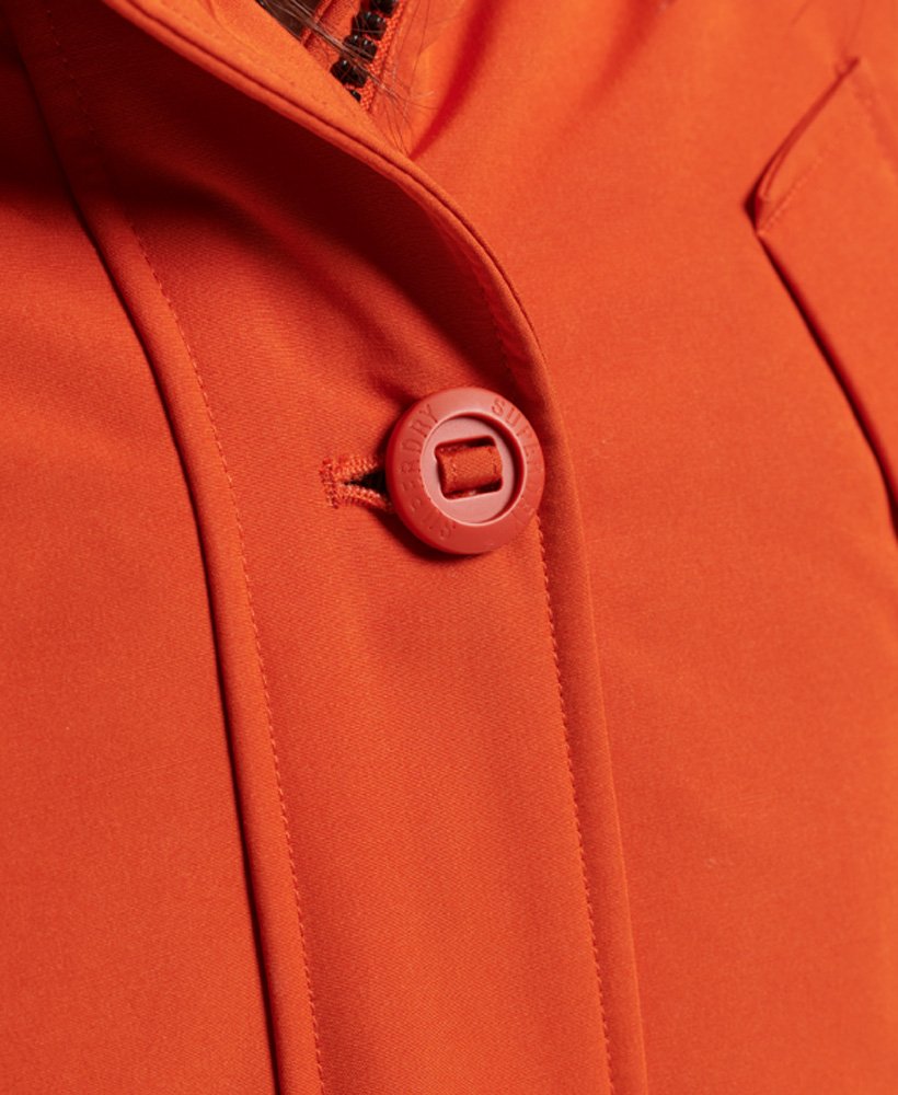 casaco everest parka na cor purê de abóbora