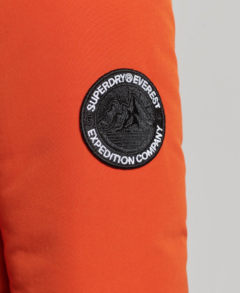 casaco everest parka na cor purê de abóbora